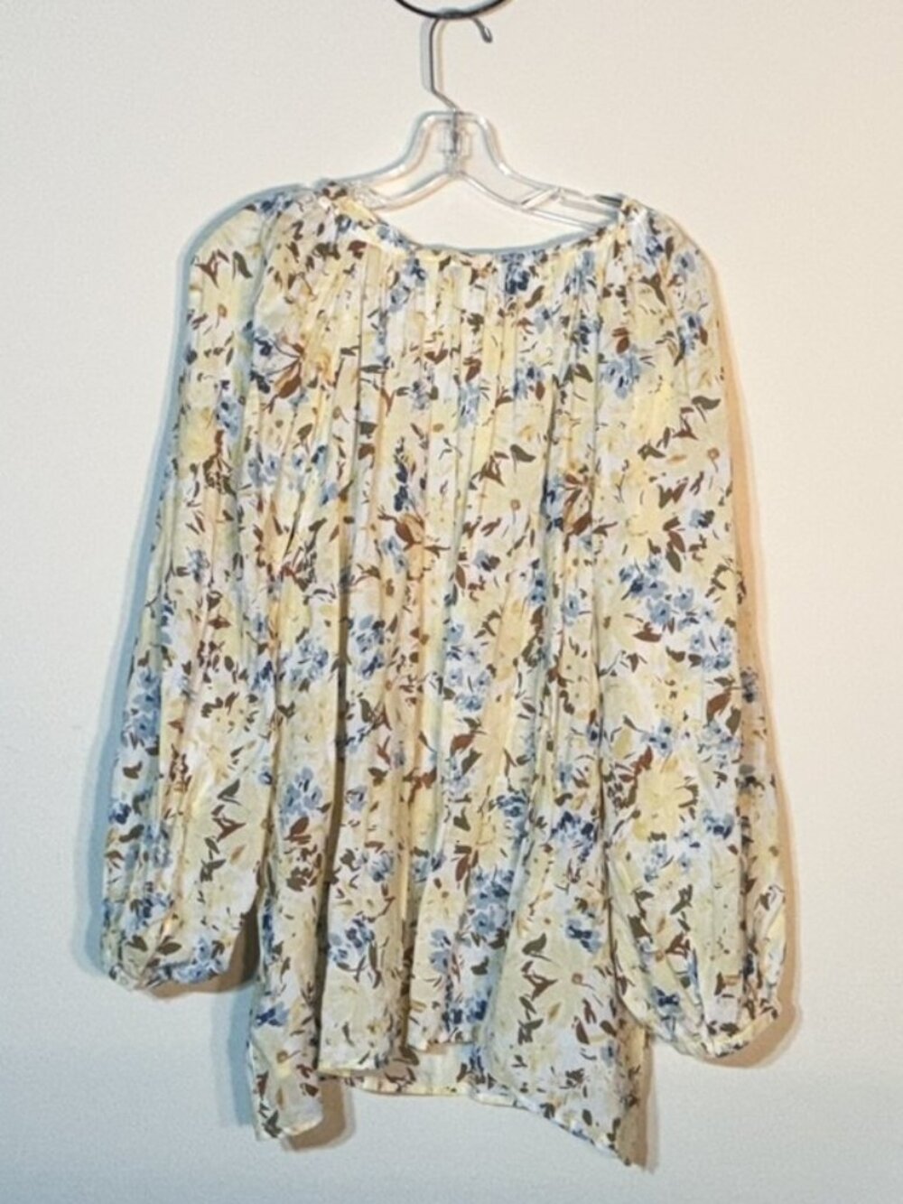 Vineyard Vines Yellow Floral Blouse 3X